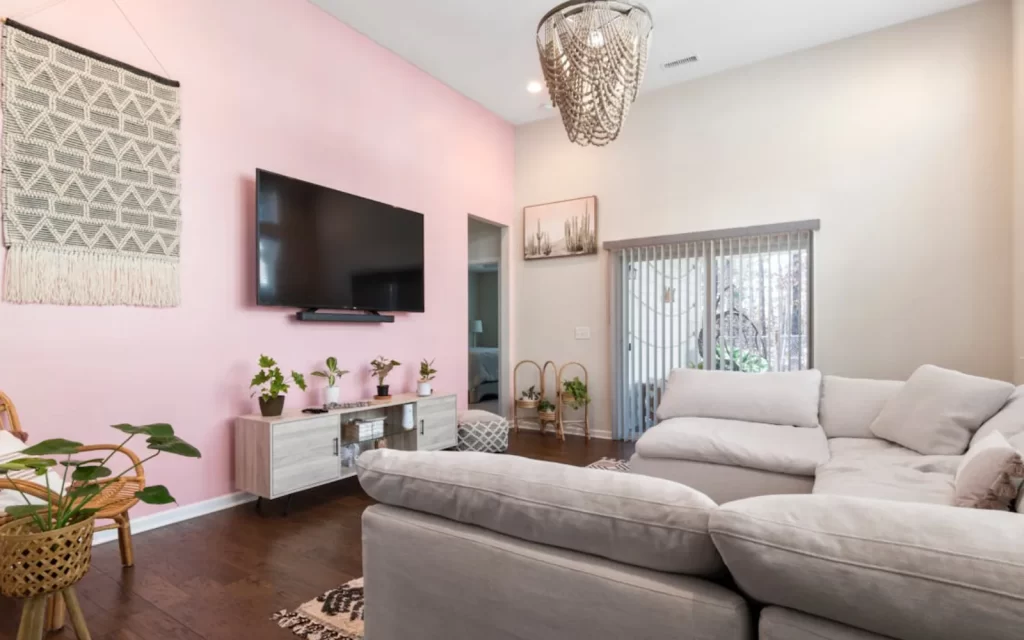 Pink related to Interior design of a home